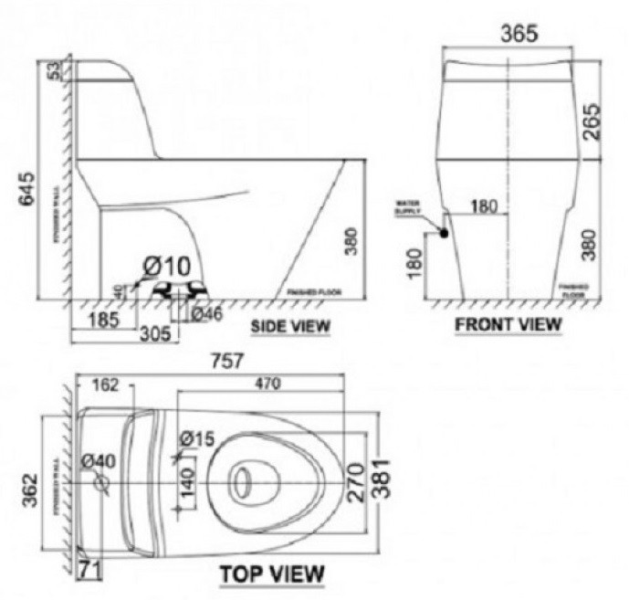 Bồn Cầu American Standard VF-2010SW (VF2010SW) Nắp Rửa Cơ M4A839 Activa (TDM)