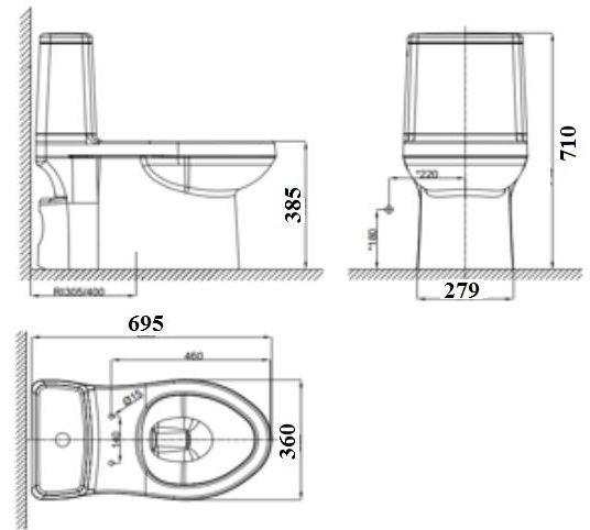Bồn Cầu Điện Tử American Standard VF-1858PR (VF1858PR)