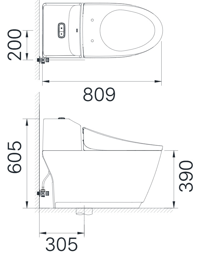 Bồn Cầu Thông Minh INAX AC-1032/CW-KA22AVN