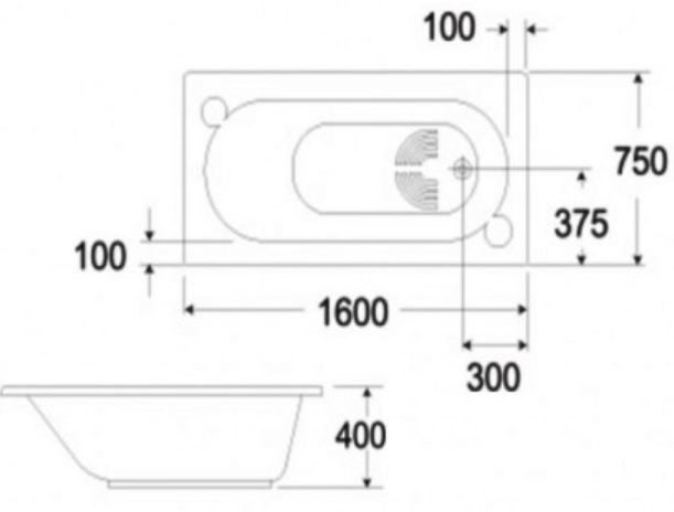 Bồn Tắm Xây American Standard 8160-WT (8160WT) Saturn 1.6 Mét