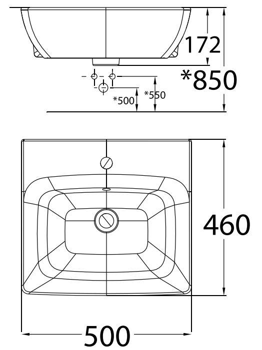 Chậu Lavabo American Standard WP-F301 (WPF301) Bán Âm