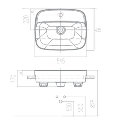 Chậu Rửa Bán Âm American Standard VF-0320 (VF0320) Signature