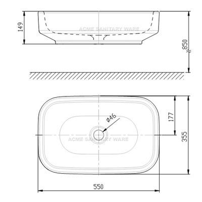 Chậu Rửa Lavabo Đặt Bàn American Standard IDS Clear WP-F626 (WPF626)
