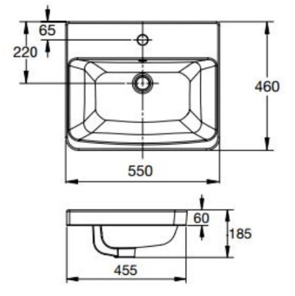 Chậu Rửa Mặt American Standard WP-F417 (WPF417) Đặt Bàn Acacia E
