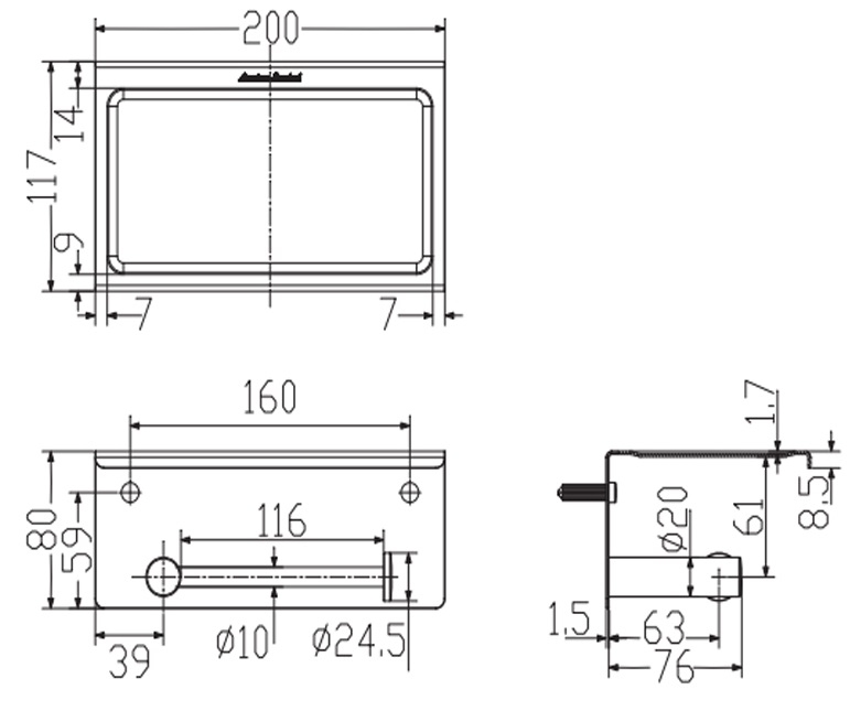 Móc Giấy Vệ Sinh American Standard WF-1498 Concept Tròn Đơn