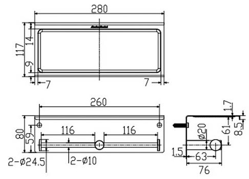 Móc Giấy Vệ Sinh American Standard WF-1499 Concept Tròn Đôi