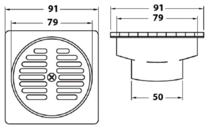 Phễu Thoát Sàn American Standard A-8200-N 90mm