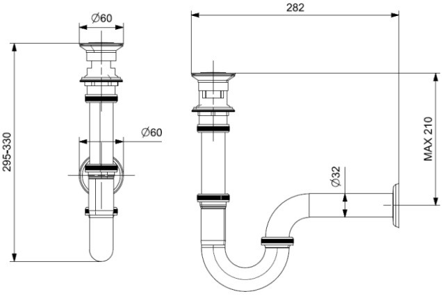 Siphon Xả Lật Viglacera VG814 (VGSP4)