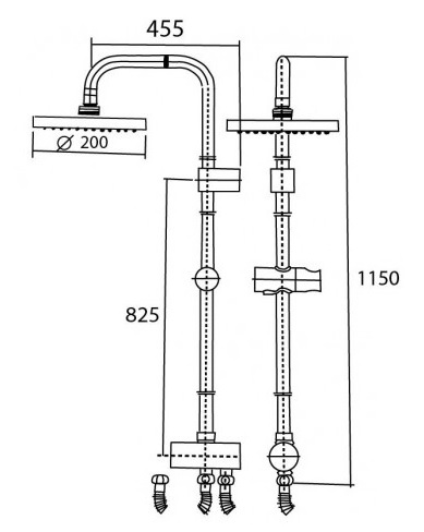 Thân Sen Cây American Standard WF-9071 (WF9071) Tắm Đứng