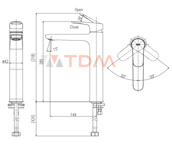 Vòi Chậu Rửa Lạnh Inax LFV-22SH (LFV22SH) Thân Cao