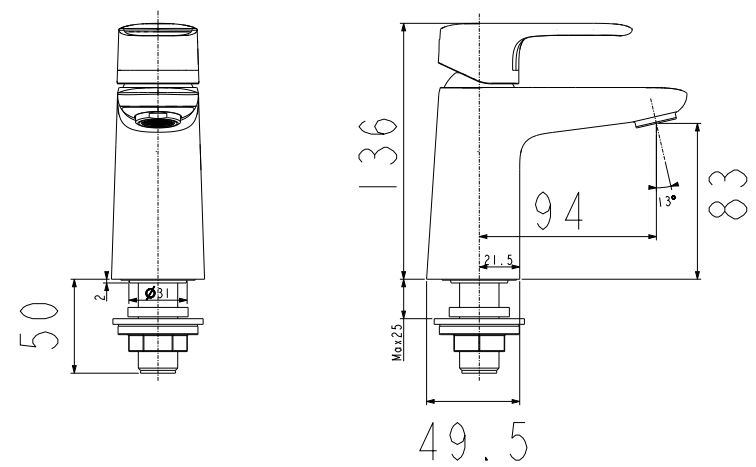 Vòi Lavabo American Standard WF-1M06 (FFAS1M06-101S00BF0) Loven Lạnh