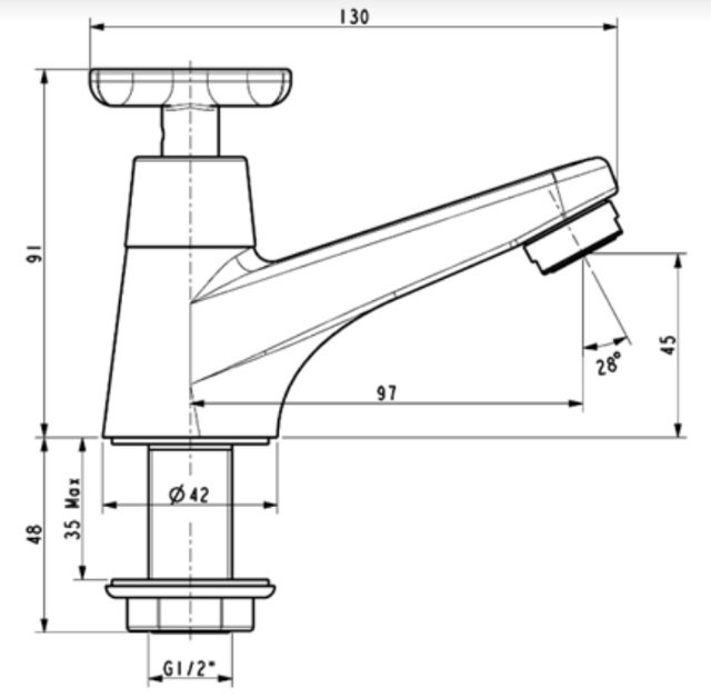 Vòi Lavabo American Standard WF-T701 (WFT701) Lạnh Winston
