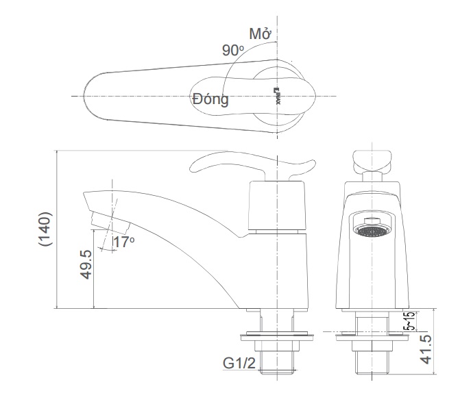 Vòi Nước Lạnh Lavabo Inax LFV-11A (LFV11A)