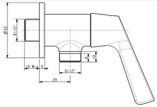 Vòi Tắm Sen Lạnh American Standard WF-T604 (WFT604) Winston