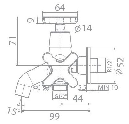 Vòi Tắm Sen Lạnh American Standard WF-T703 (WFT703) Winston